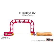Knew Concepts Saw Frame 3" Screw Tension Jeweller's Hand Fret Saw Lightweight