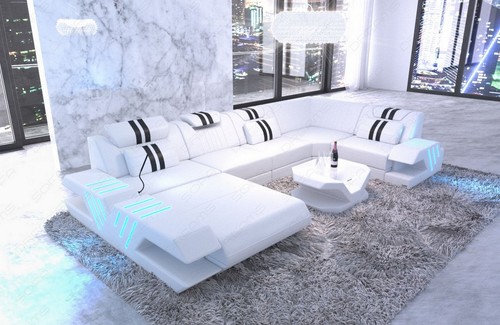Sofa leather living - sofa,