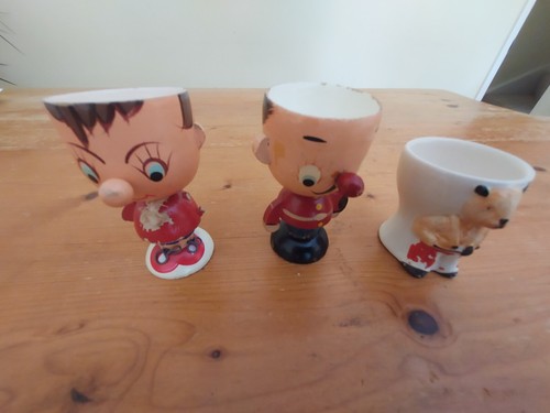 Vintage novelty egg cups - novelty,