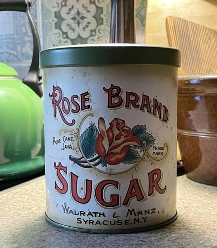 Vintage tin rose - vintage,