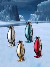 .Free Name Engrave  Penguin Gas LIGHTER   Gift 4 all purposes  gas lighter  #16
