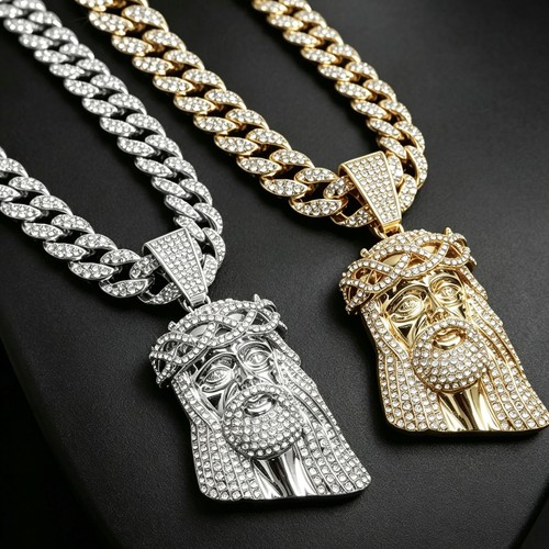 Iced out jesus piece - jesus, pendant