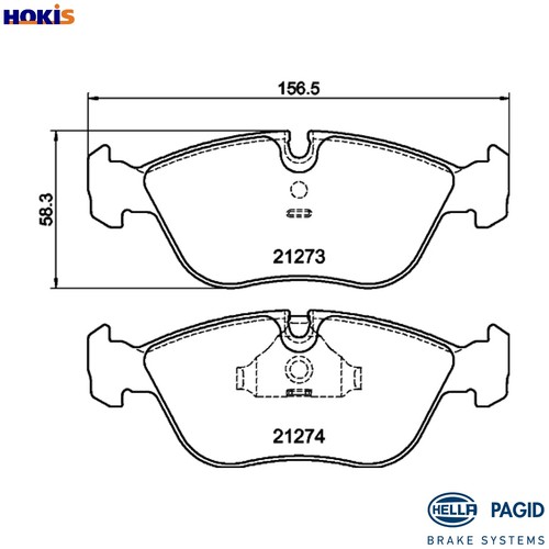 Brake pad set disc - brake,