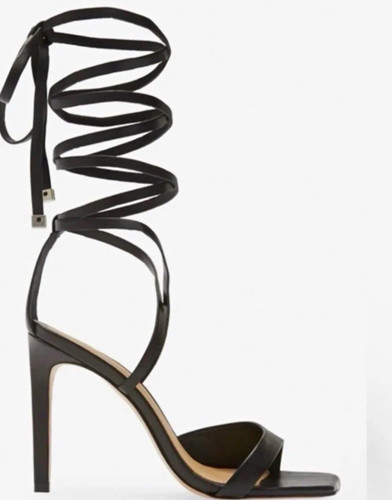 Schutz black strappy - , lace-up
