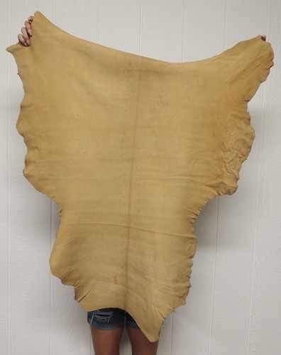 Smoke buckskin leather hide - buckskin,