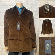 Gabicci Check Lined Corduroy Jacket, Brown, Medium, BNWOT