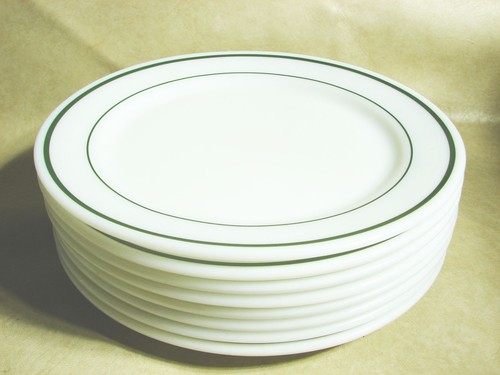 Set pyrex tableware green - tableware,