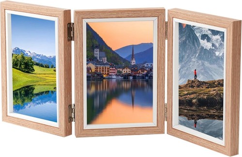 Picture frame hinged trifold - picture,
