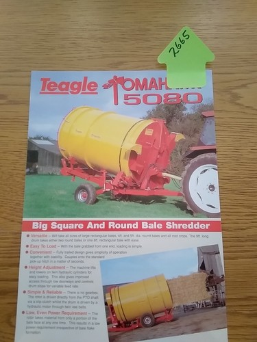 Teagle 5080 bale shredder - teagle,