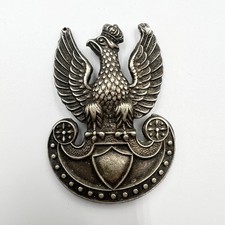 Genuine WW2 Poland Polish Army In Exile Cap Badge