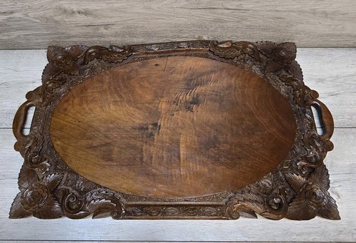 Vintage antique carved wood - antique,
