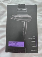 Hair Dryer TRESemmé Lightweight 1800W Black Compact Design Fast Drying