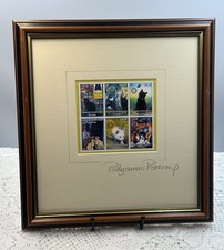 Pollyanna Pickering Framed Signed Stamp Picture.