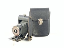 Ernemann Rolf I 127 Roll Film Vintage Folding Camera + Leather Case