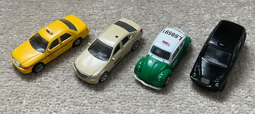 Diecast taxi cars set 4 - cars,