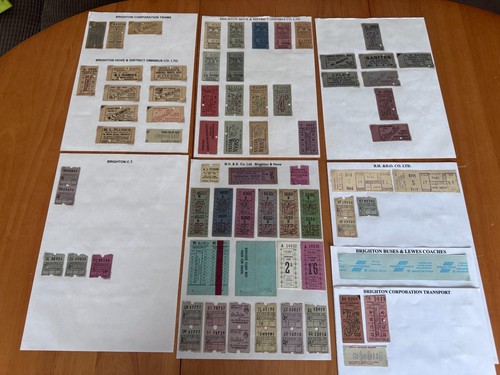 Vintage tram bus tickets - 66,