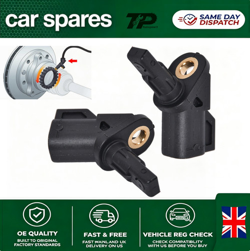 2pcs abs sensor - rear, for