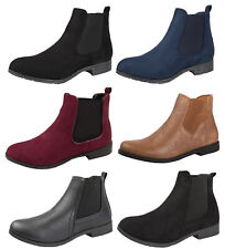 Womens Faux Leather Suede Flat