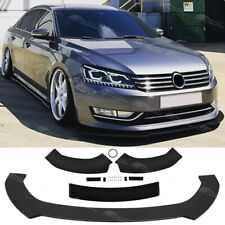 For VW Passat CC B7 B8 Glossy Black Front Bumper Spoiler Lip Splitter Body Kit