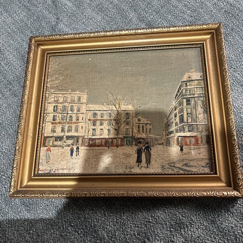 Maurice utrillo oil canvas - oil,