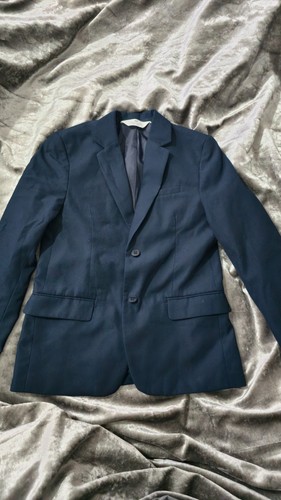 Boys navy blazer jacket - navy,