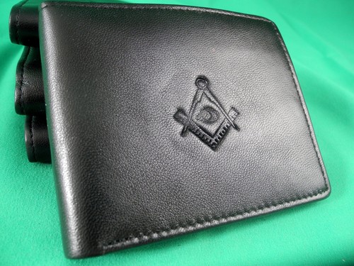 Masonic wallet purse with - masonic,
