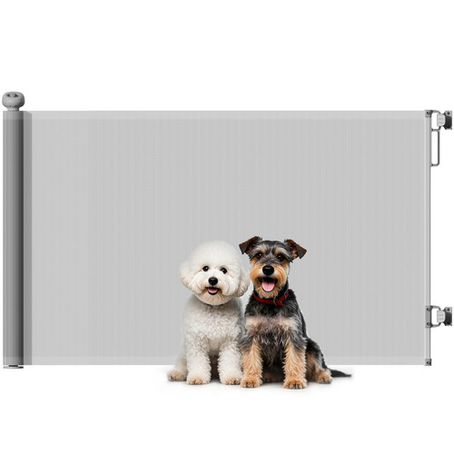 Pawhut retractable stair gate - stair,