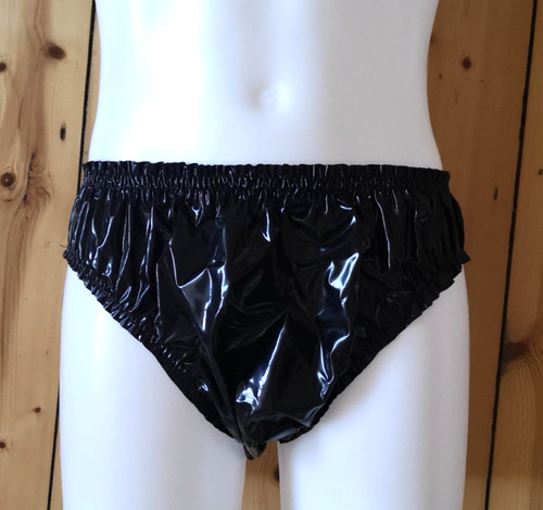 Pvc briefs plastic panties - briefs,