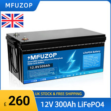 12V 300AH LiFePO4 Lithium Battery 15000+ Cycle 200A BMS Solar RV Off-grid