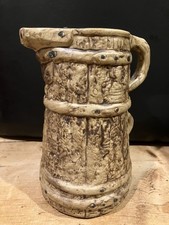 Hillstonia Vintage Stoneware Jug Pitcher Moira Pottery 8 Inch Tall 