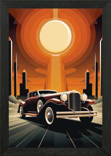 Art deco car retro vintage - retro,