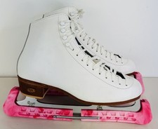 Riedell White Ice Skates with
