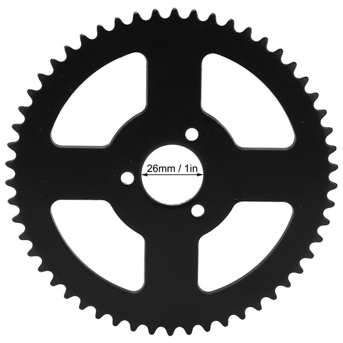 T8f 54t sprocket - black, steel