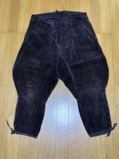 French dark brown corduroy