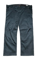 Armani Chinos Mens W40 L30 Blue Trousers Slim Fit Straight Cotton Logo