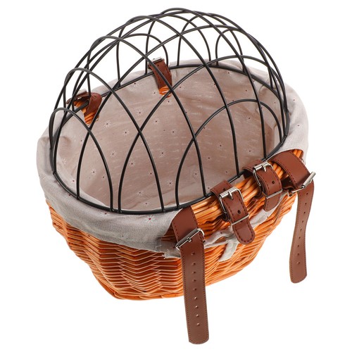 Wicker bike basket - basket, for