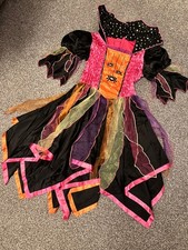 M&S Halloween Girls Spider Witch Fancy Dressing Up Costume Age 7-8 yrs