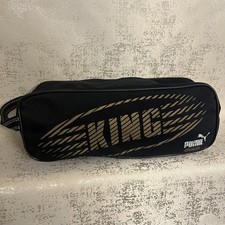 Vintage Puma King Boot Bag Black Gold White Rare retro shoe bag 1990s trainer