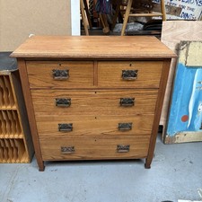 Antique 2 Over 3 Chest Of