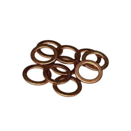 Flat washer copper metric - washer,