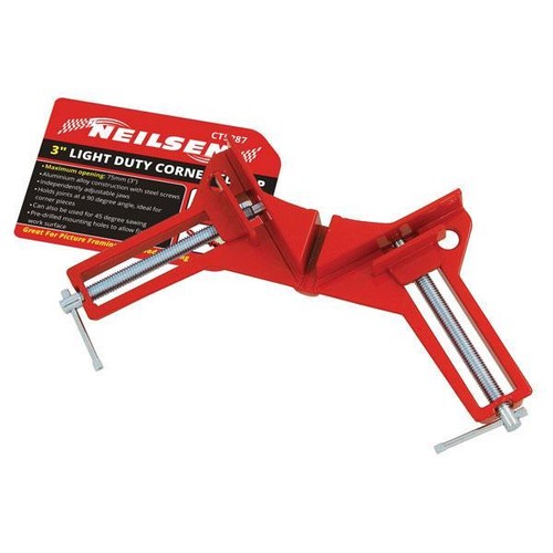 Light duty corner - duty, clamp