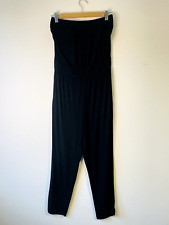 Lipsy Jumpsuit Size 10 Black Jersey Strapless