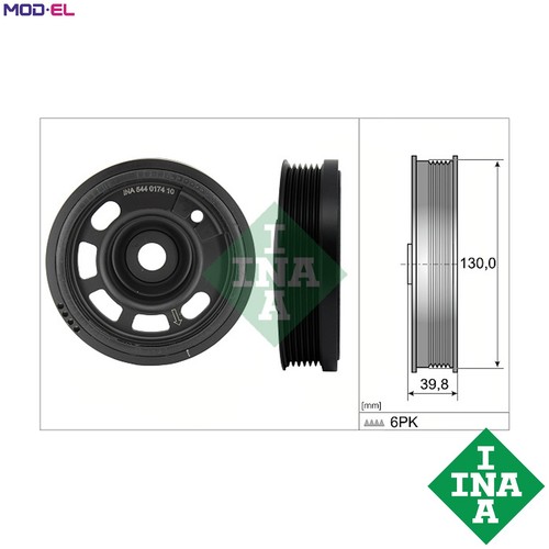Belt pulley crankshaft 544 - belt,