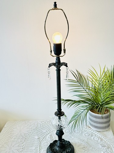 Tall and heavy black table - and,