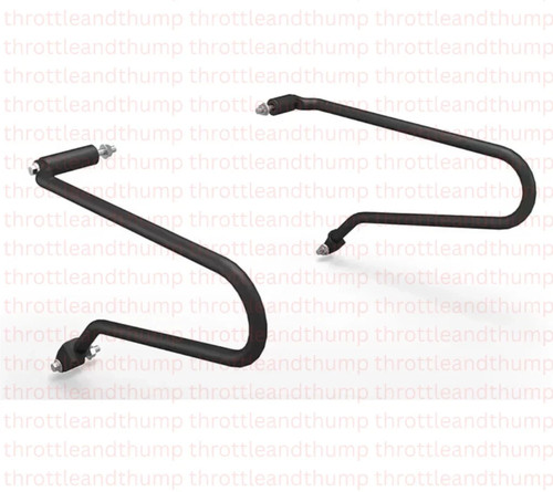 Black soft pannier rails - black,