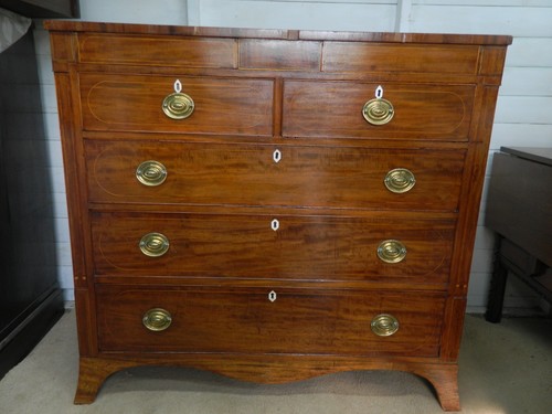 Victorian mahogany chest - victorian,