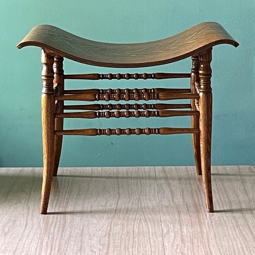 Antique golden oak curved - oak,