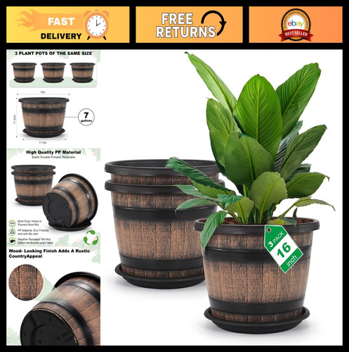 Large plastic plant pots - large,