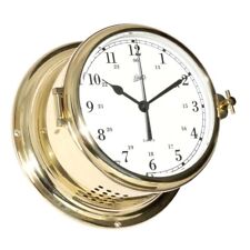 Schatz Ship Clock Wall Clock Brass Arabic Royal 180mm x 93mm 480ca