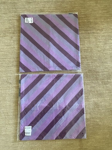 Purple lilac stripe cushion - purple,